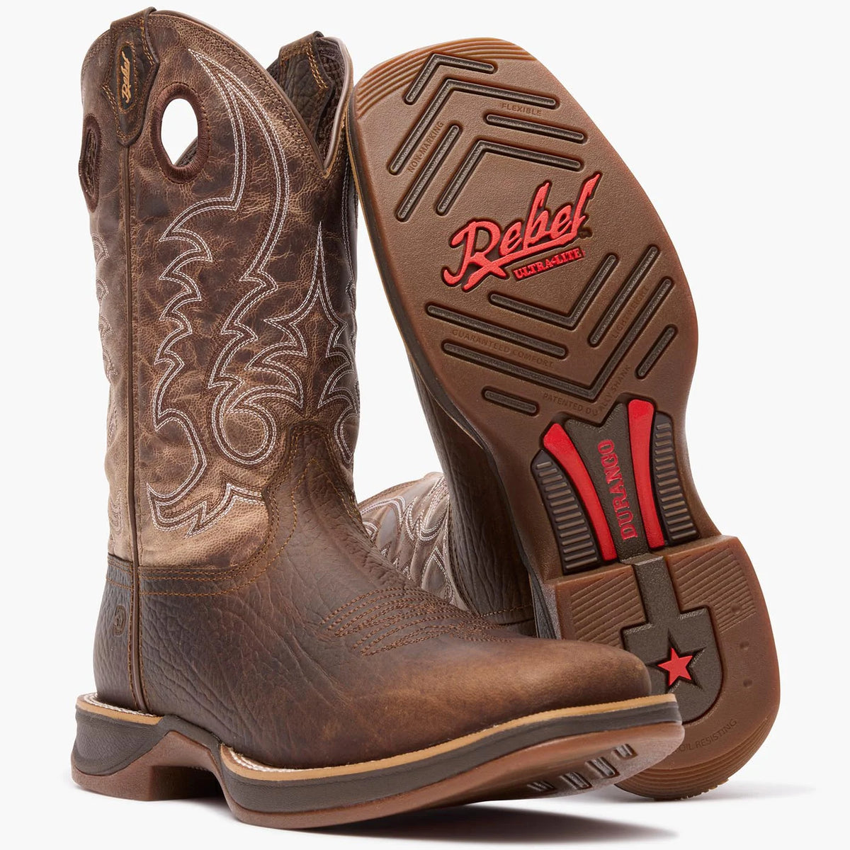 Durango® Rebel™ Square Toe Ultra-Lite Western Boots- Men's