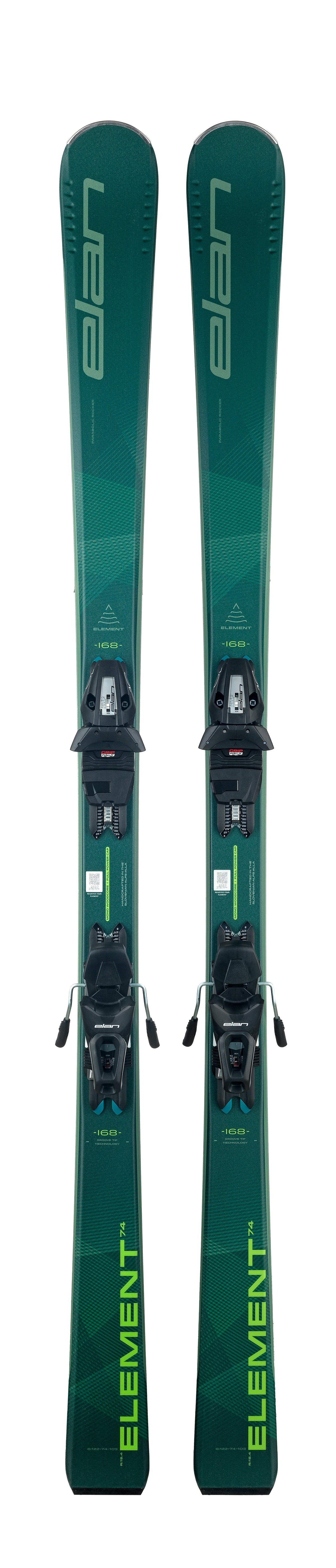 Elan Element 74 Skis + LS EL 10.0 GW Binding System - 2025 | All-in-One Ski  Setup with Adjustable Bindings and Cutting-Edge Design