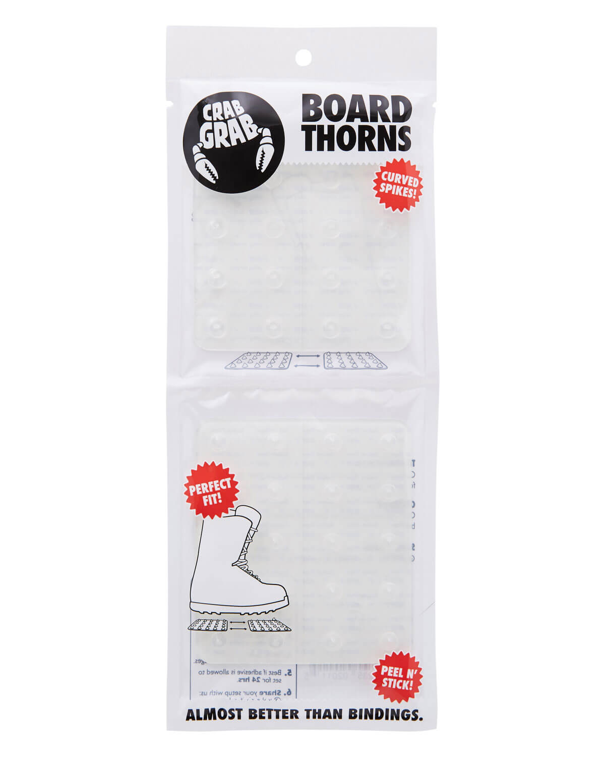 Crab Grab Board Thorns - Clear