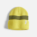 Autumn Youth Mini Stripe Beanie – Two-Color Contrast