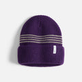 Autumn Youth Mini Stripe Beanie – Two-Color Contrast