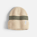Autumn Youth Mini Stripe Beanie – Two-Color Contrast