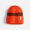 Autumn Youth Mini Stripe Beanie – Two-Color Contrast