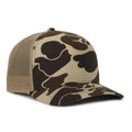 Outdoor Cap GC101 5-Panel Camo Mesh Back Hat – Structured Pro Round Crown Cap