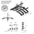 Hollywood Racks Destination 2" Hitch Bike Rack Durable Rack for Up To 4 Bikes - HR4000