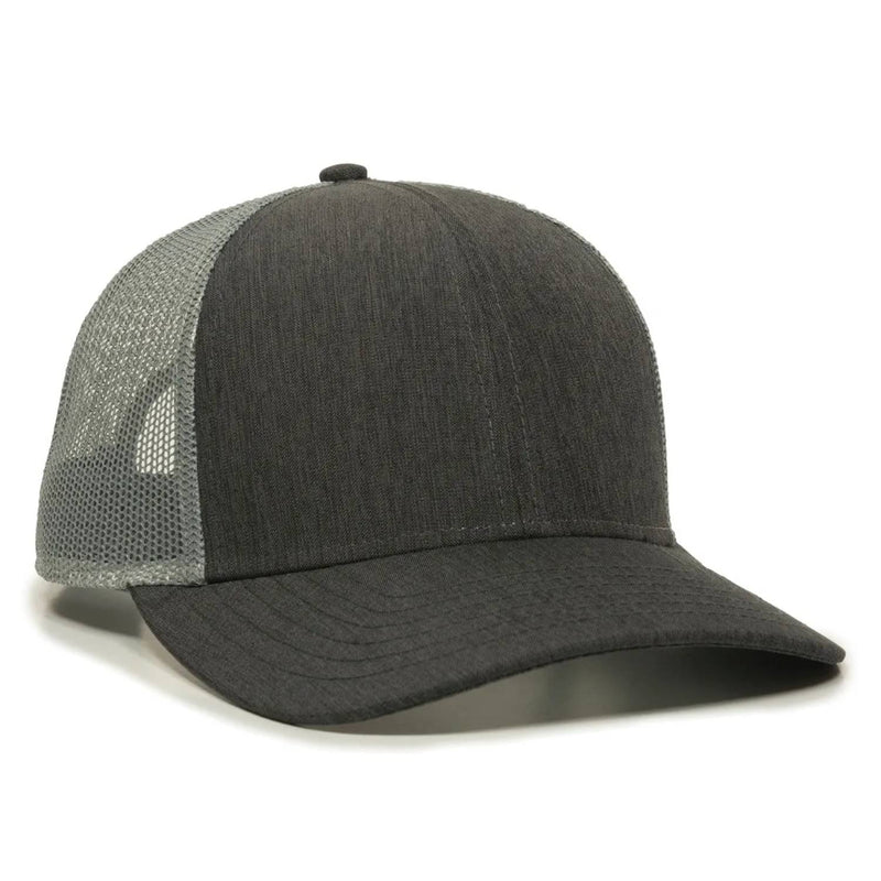 Outdoor Cap OC770 Premium Low Profile Trucker Cap – Pro Round Crown Structured Hat with Mesh Back Panels