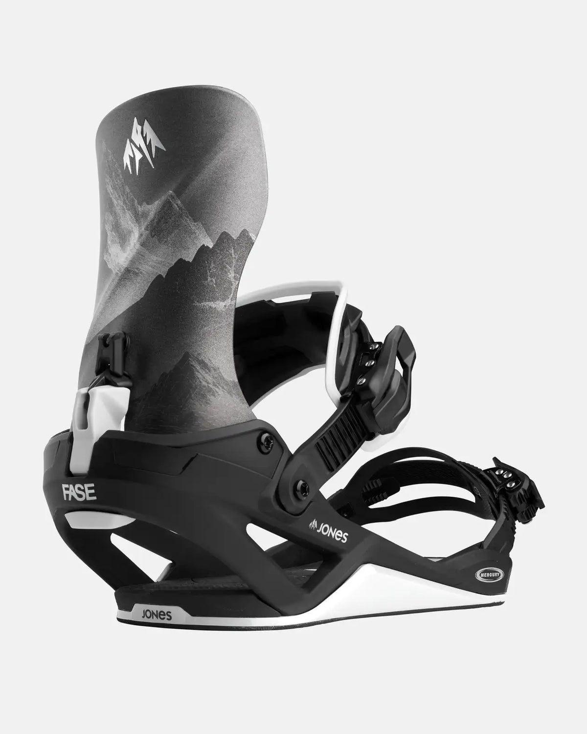Jones Mercury FASE Snowboard Binding MTN Black/Silver