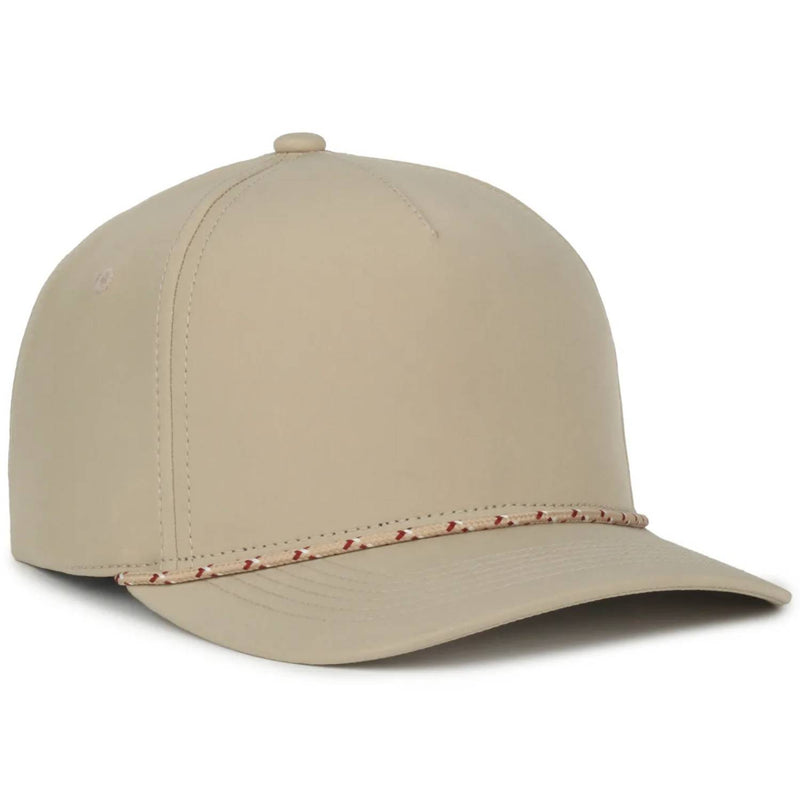 Outdoor Cap 550PF Performance 5-Panel Cap – High Crown Structured Hat with Moisture-Wicking Sweatband & Visor Cord