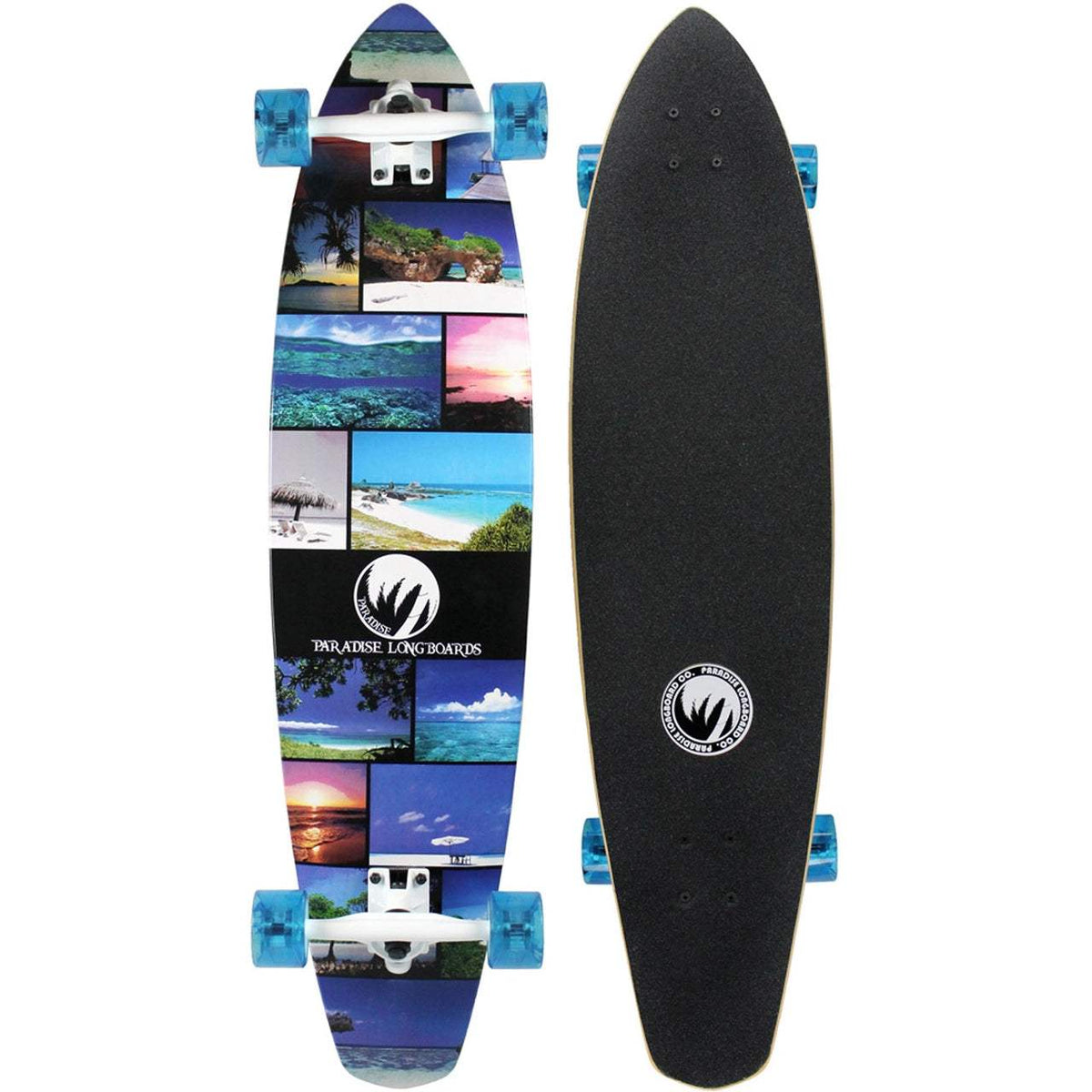 Keystone Skate Paradise Kicktail Island Life – Vibrant, High-Performance Kicktail Longboard for Carving & Cruising