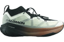 Salomon GRVL Concept gravel running shoe in VANILLA ICE/BLACK/BURRO - side view
