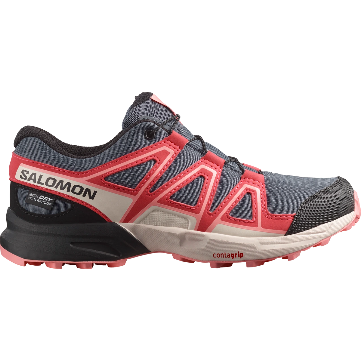 Salomon Speedcross Waterproof Kids' - Grisaille / Hushed Violet