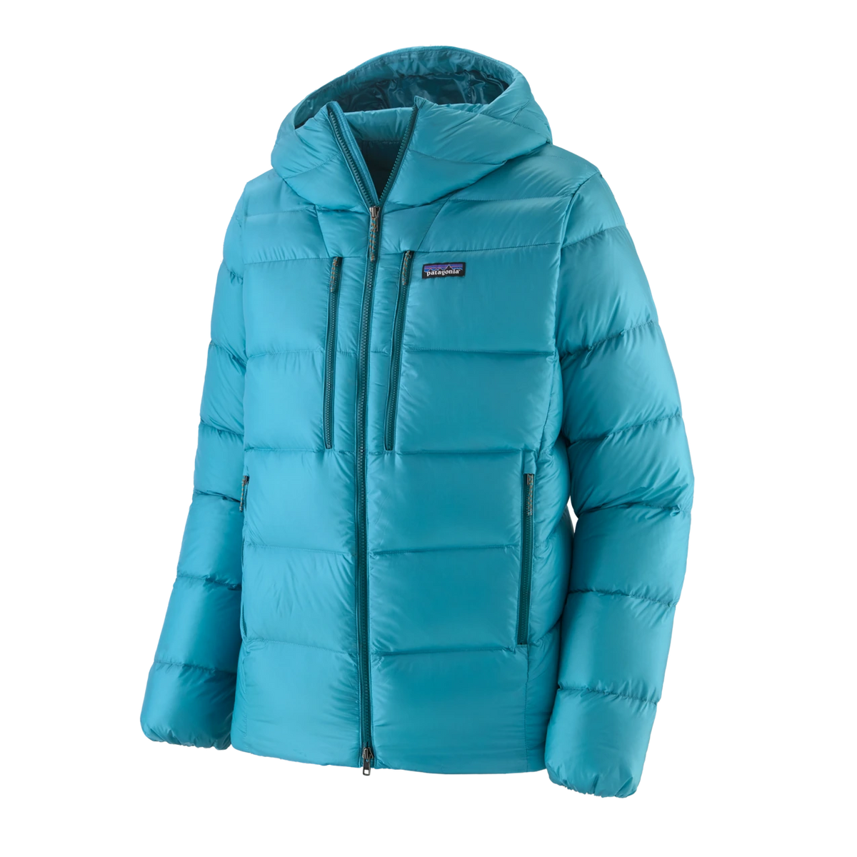 Patagonia Fitz Roy Down Hoody - Men's - 800-Fill Down Insulated Hooded Jacket - MAKO BLUE