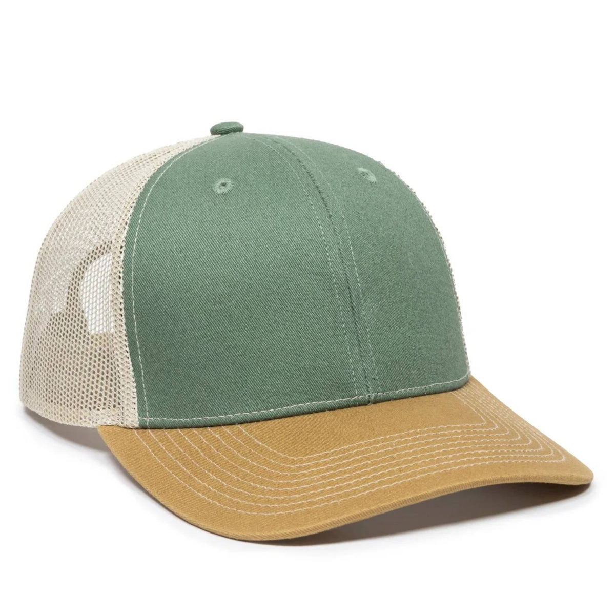 Outdoor Cap OC771 Premium Modern Trucker Cap – Pro Round Crown, Mesh Back, Structured Fit, Adjustable Snapback