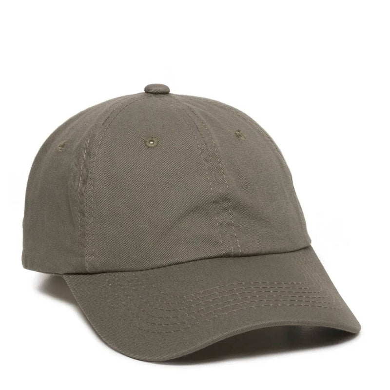 Outdoor Cap GWT-116 Garment Washed Cotton Twill Cap – Low Crown, Unstructured, Pre-Curved Visor
