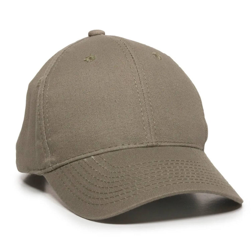 Outdoor Cap BCT-600 Structured Brushed Cotton Twill Solid Back Cap – Adjustable Hook/Loop Closure