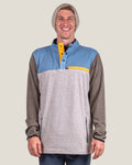 Belong Powell Fleece Pullover Men's Brown/Dusty Blue