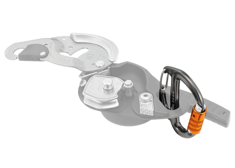 Petzl Freino Carabiner with Friction Spur for Descenders | Carabiner with Friction Spur and Automatic Locking for Enhanced Descent Control