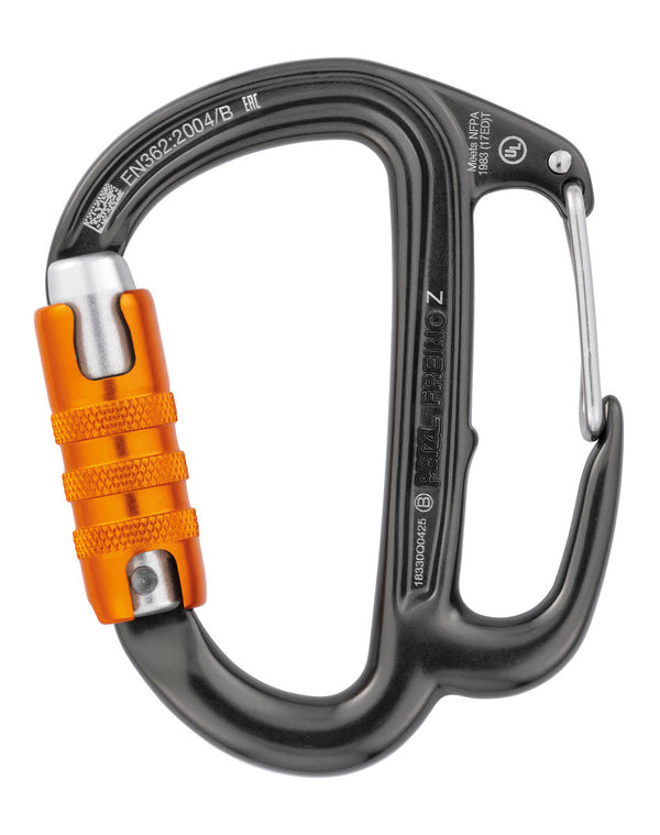 Petzl Freino Carabiner with Friction Spur for Descenders | Carabiner with Friction Spur and Automatic Locking for Enhanced Descent Control