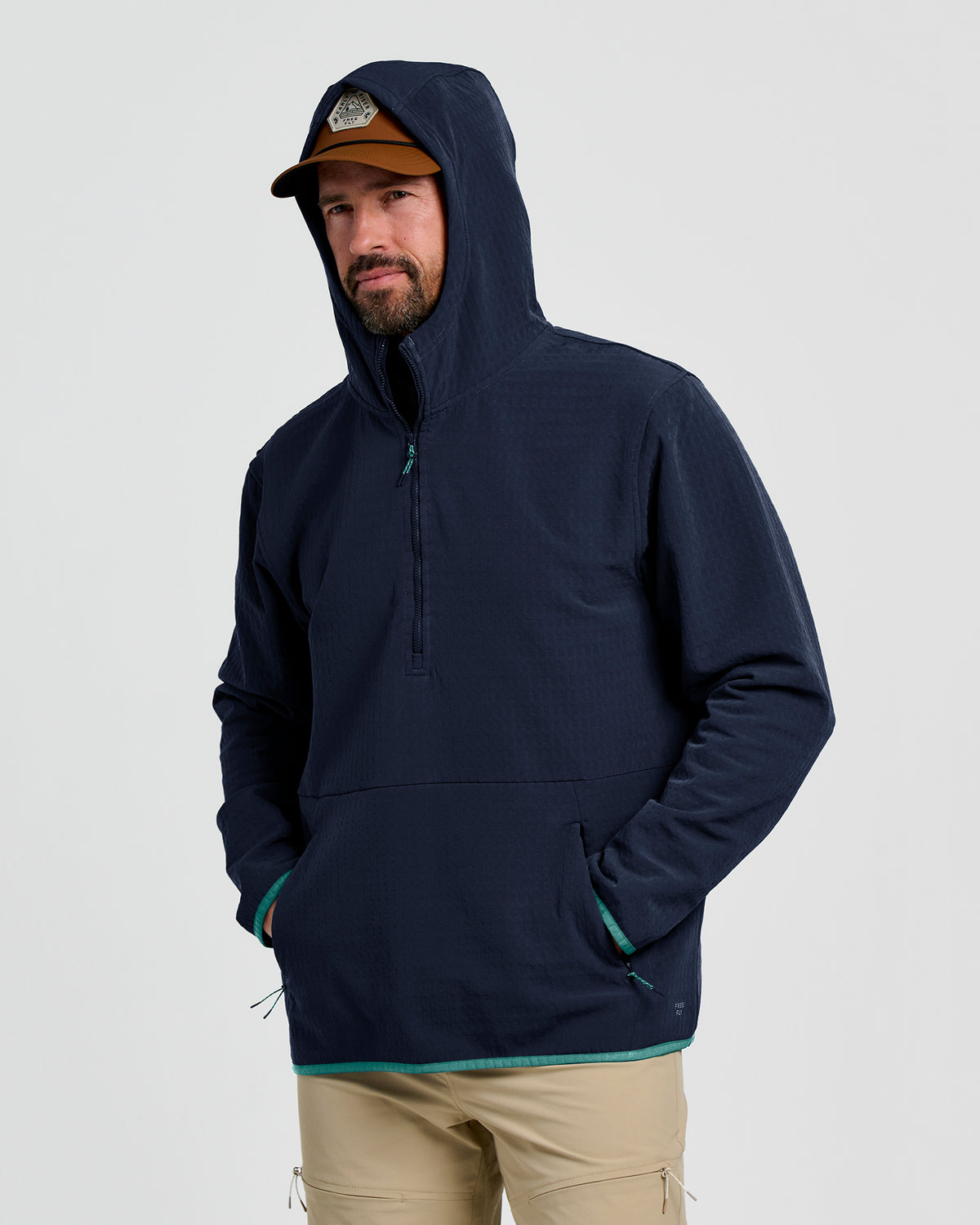 Free Fly Gridback Fleece Anorak Hoodie - Men's
