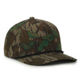 Outdoor Cap 551 Camo Perforated 5-Panel Trucker Hat – High Crown, Structured Polyester Camo Cap with Moisture-Wicking Sweatband