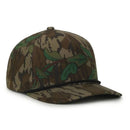 Outdoor Cap 551 Camo Perforated 5-Panel Trucker Hat – High Crown, Structured Polyester Camo Cap with Moisture-Wicking Sweatband