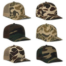 Outdoor Cap GC101 5-Panel Camo Mesh Back Hat – Structured Pro Round Crown Cap