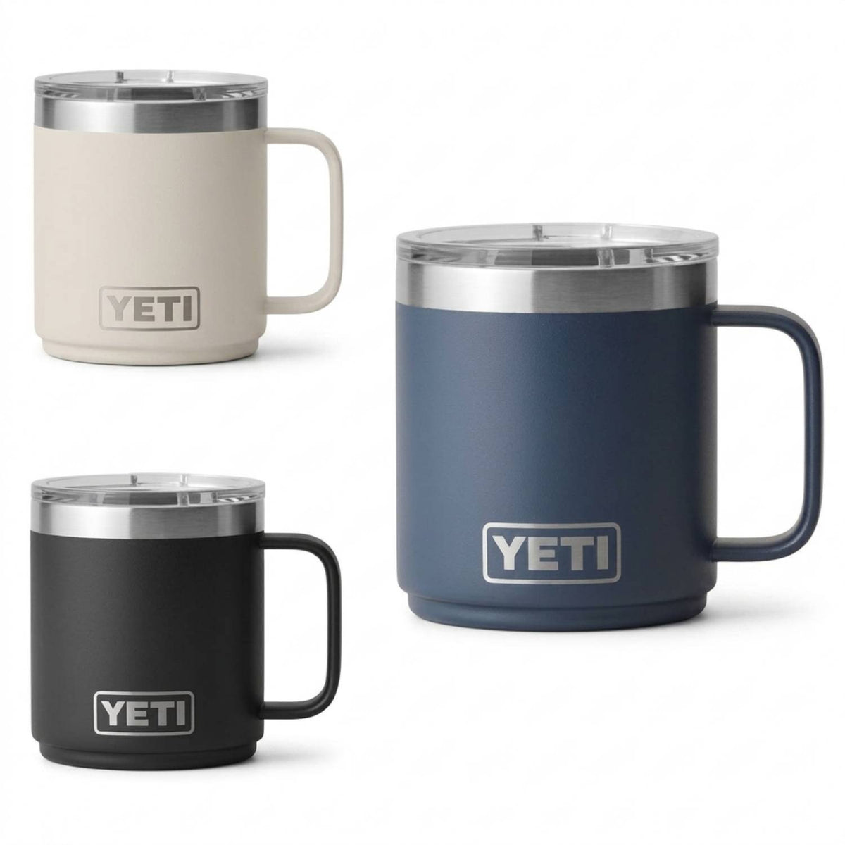 YETI Rambler 10 oz CL Mug – Ceramic‑Lined, Stackable, Vacuum‑Insulated Coffee Mug with MagSlider Lid