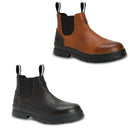 Muck Boot Men's Chore Farm Leather Chelsea Boot – Waterproof, Slip-Resistant, Memory Foam Footbed, Soft Toe