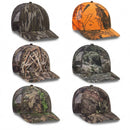 OTTO CAP® 171-1292  -  Mossy Oak Camouflage Superior Polyester Twill 6 Panel Low Profile Mesh Back Trucker Hat