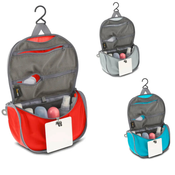 Sea to Summit Hanging Toiletry Bag – Lightweight & Water-Resistant Organizer with Mesh Pockets, Hanging Hook & Shatterproof Mirror