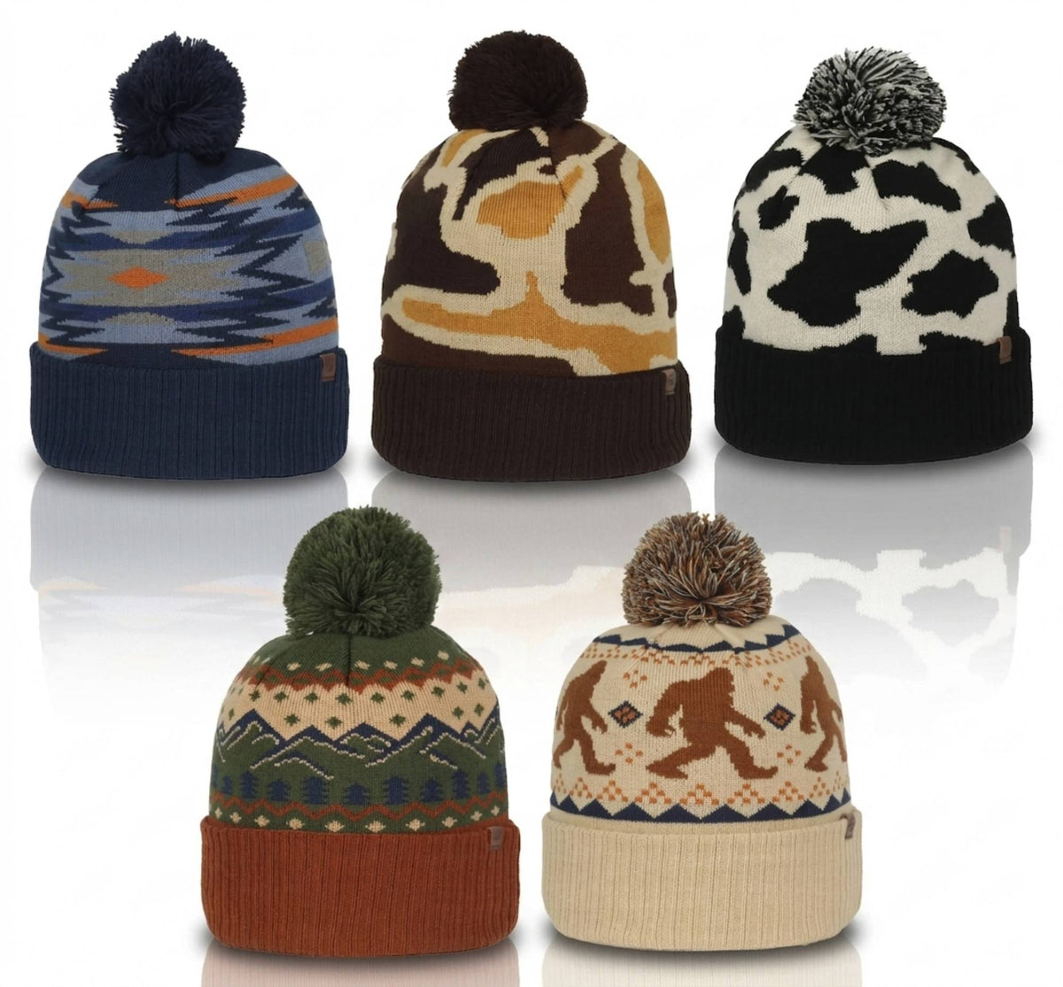 Outdoor Cap KNF-WILD Beanie | Acrylic Knit Watch Cap with 3" Cuff and Tonal Pom