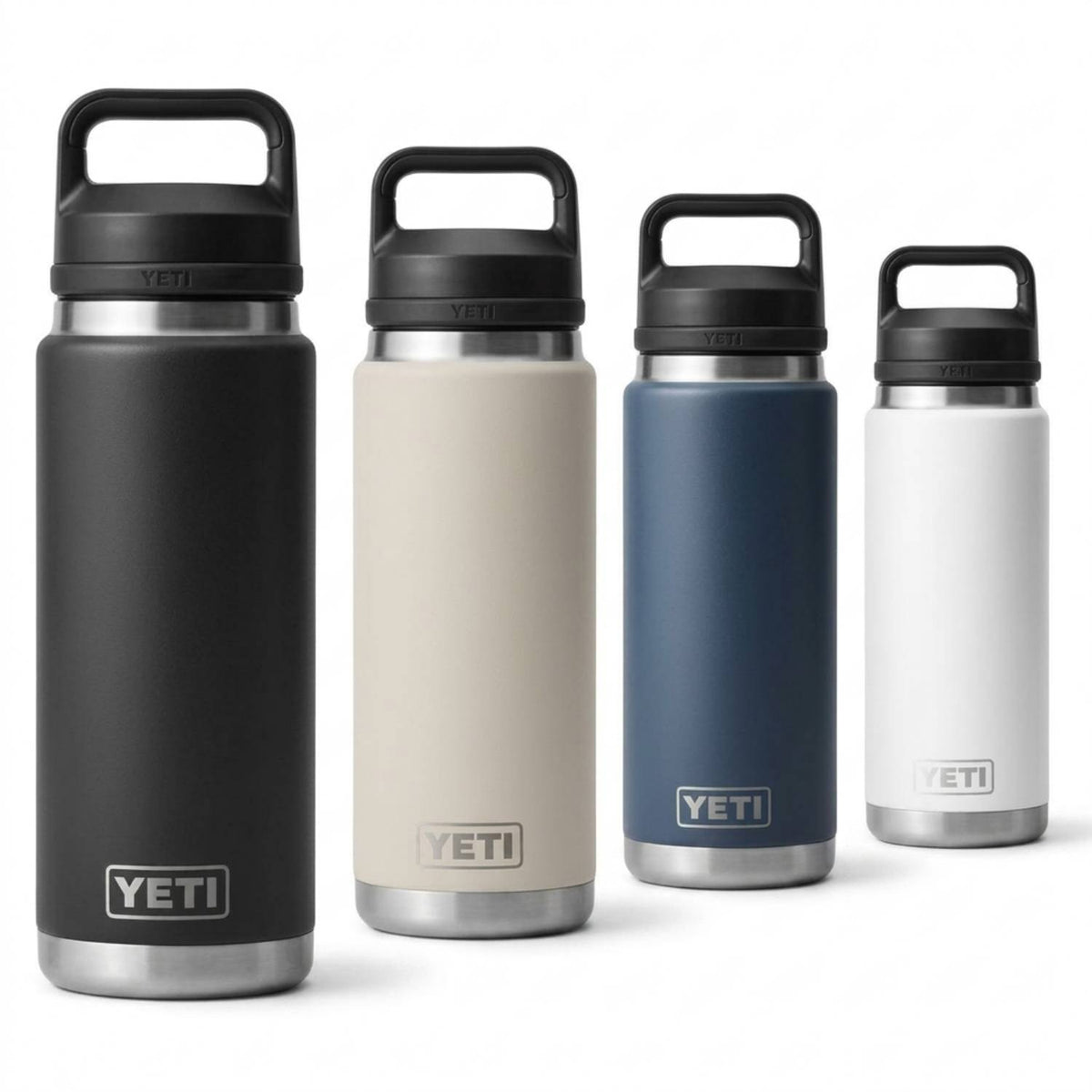 YETI Rambler 26 oz Bottle with Chug Cap – Large, Vacuum‑Insulated Stainless Steel Water Bottle for Fast Hydration & All‑Day Temperature Control