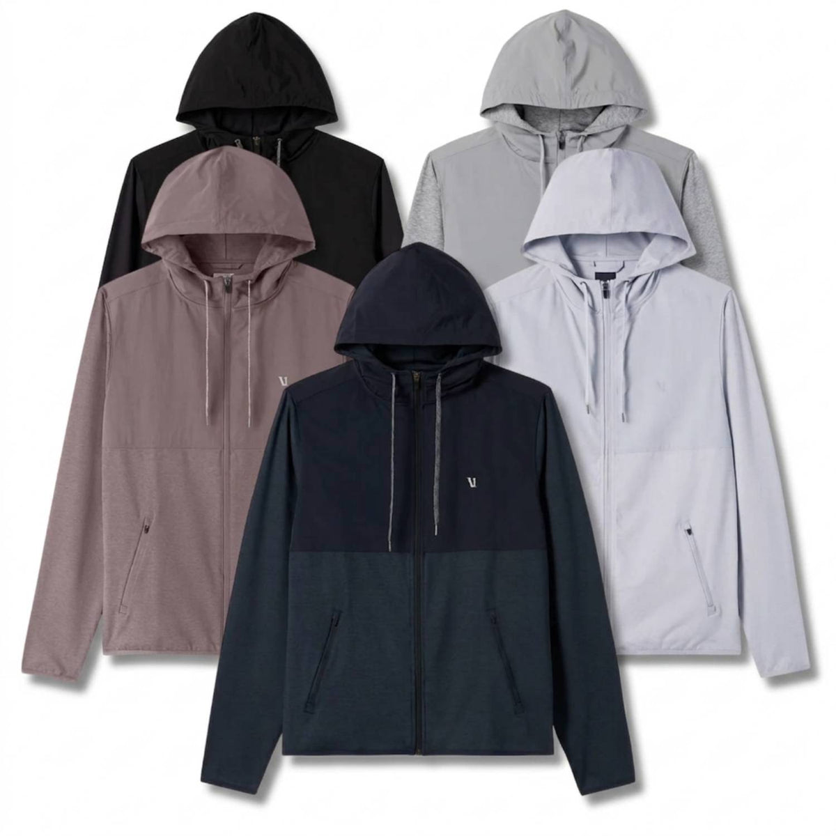 Vuori Sunday Element Jacket – Men’s Performance Stretch Hooded Jacket