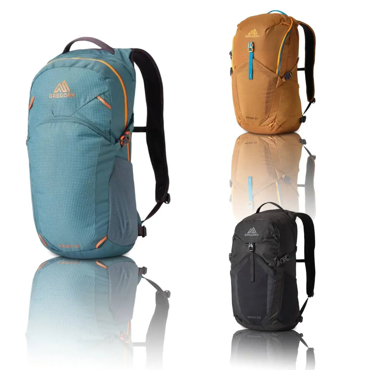 gregory 19 backpack Nano 18 Optic Black ready for quick hikes and city adventures Stout & Amber Series |