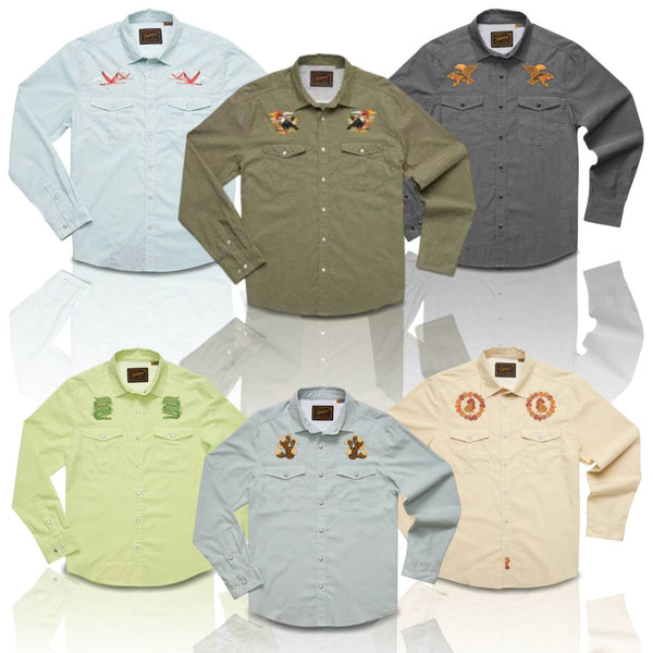 Howler Bros Gaucho Snap Men's Shirt – Classic Western Style with Comfortable, Durable Fabric and Snap Closure