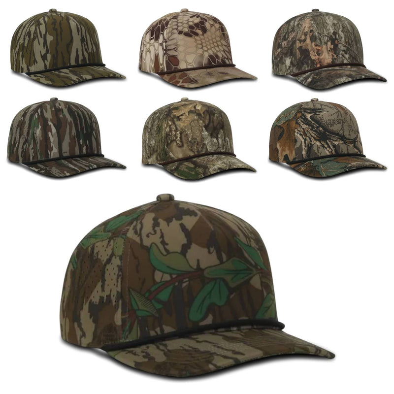 帽子 circulation cap camo Outdoor Cap 551 Camo Perforated 5-Panel Trucker Hat – High Crown