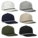 Outdoor Cap AR‑200 - High‑Crown Structured Anyrope Perforated 5‑Panel Cap with Flat Visor and Interchangeable Cords
