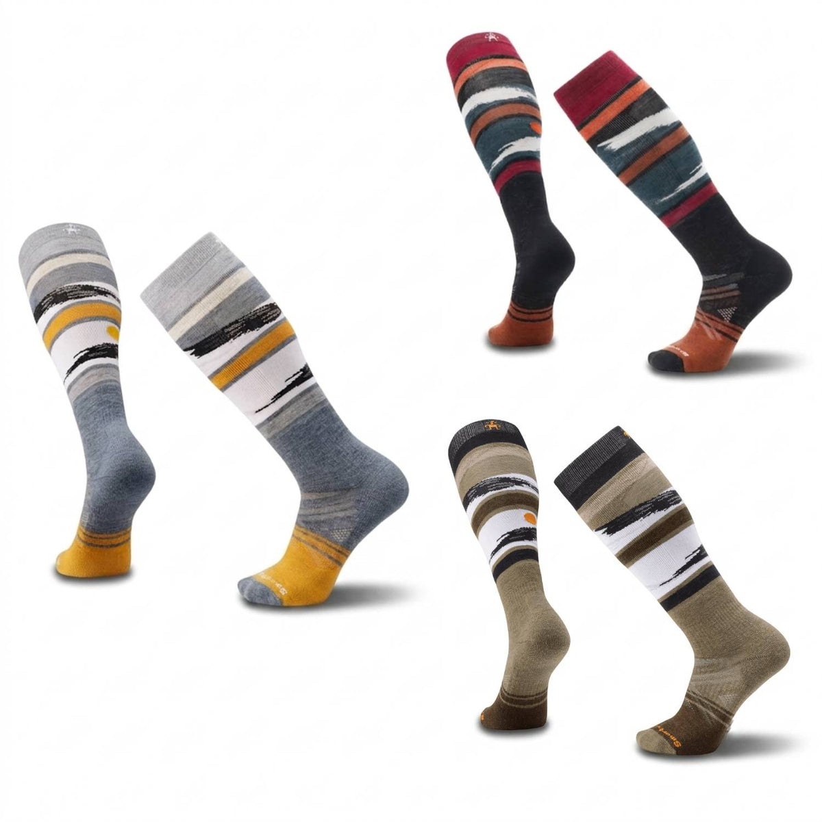 Smartwool Ski Full Cushion Midnight Ski Pattern Over The Calf Socks