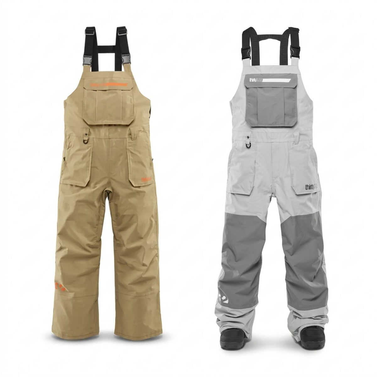 ThirtyTwo Basement Bib Pants - Men's | Durable, Waterproof, and Breathable Snowboard Bib for All-Mountain and Park Performance