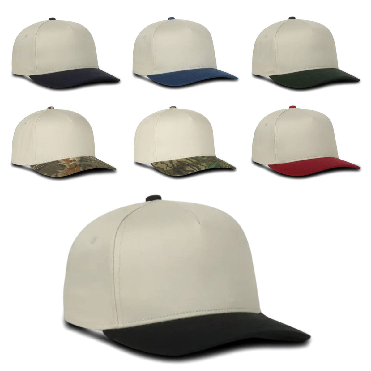 Outdoor Cap 560 Two-Tone 5-Panel Cap – High Crown, Structured