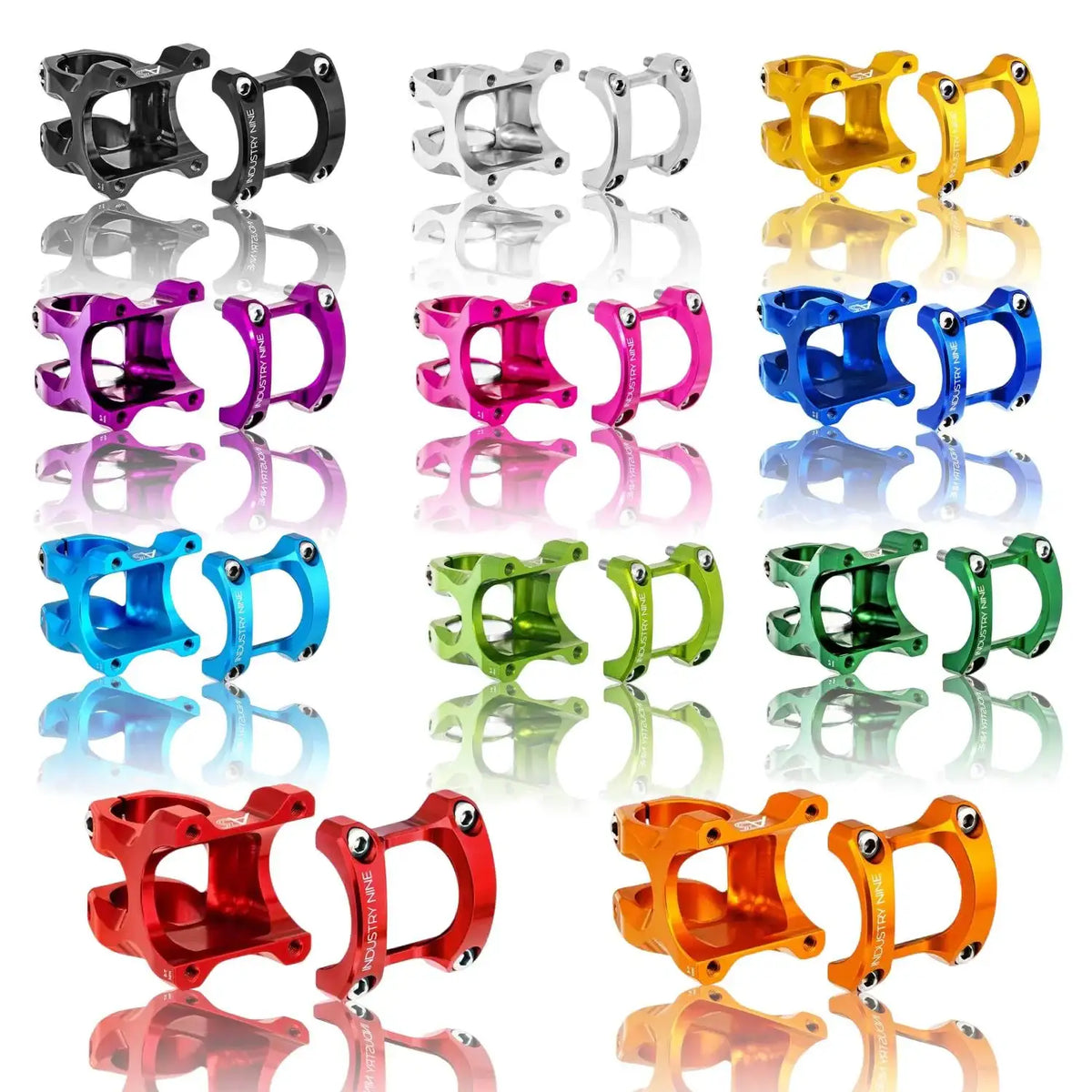 Industry Nine, A318, Stem, Diameter: 31.8mm, Length: 30mm, Steerer: 1-1/8'', 8°, Black
