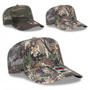 OTTO CAP® 47-049 - Camouflage 5 Panel Mid Profile Mesh Back Trucker Hat