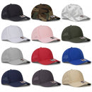 OTTO CAP® 110-1 - 6 Panel Mid Profile Perforated Performance Cap – Breathable Adjustable Baseball Hat