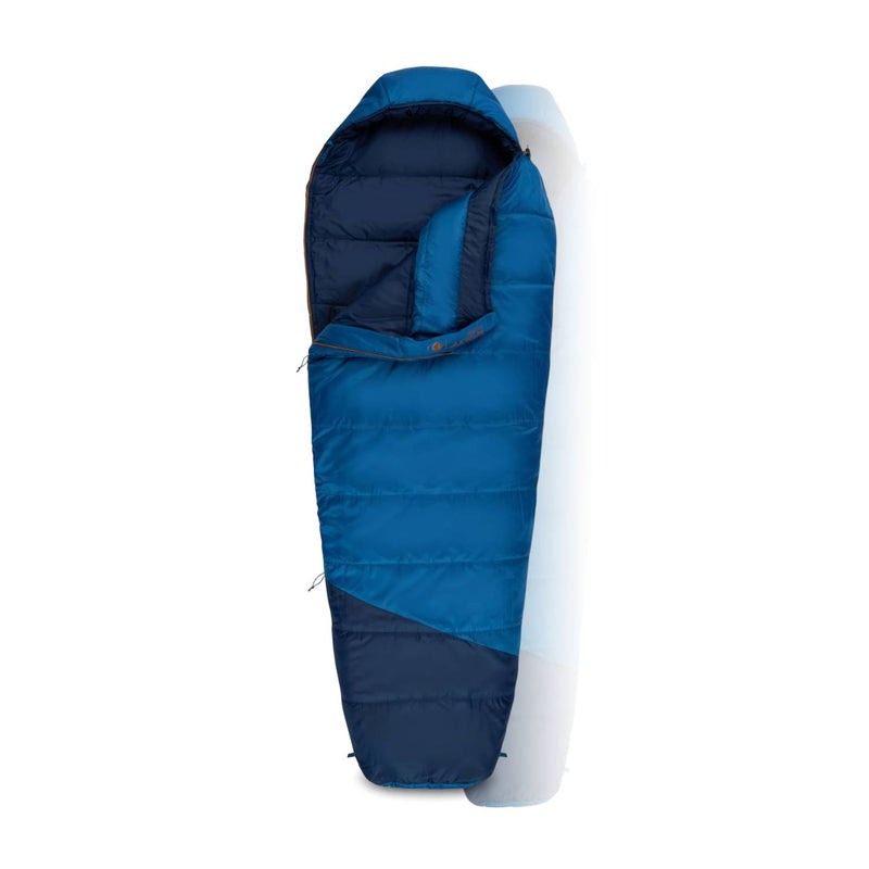 Kelty Mistral 20°F Sleeping Bag – Regular, Right-Hand Zip, Dark Blue | Warm & Cozy Mummy Bag for Camping & Backpacking