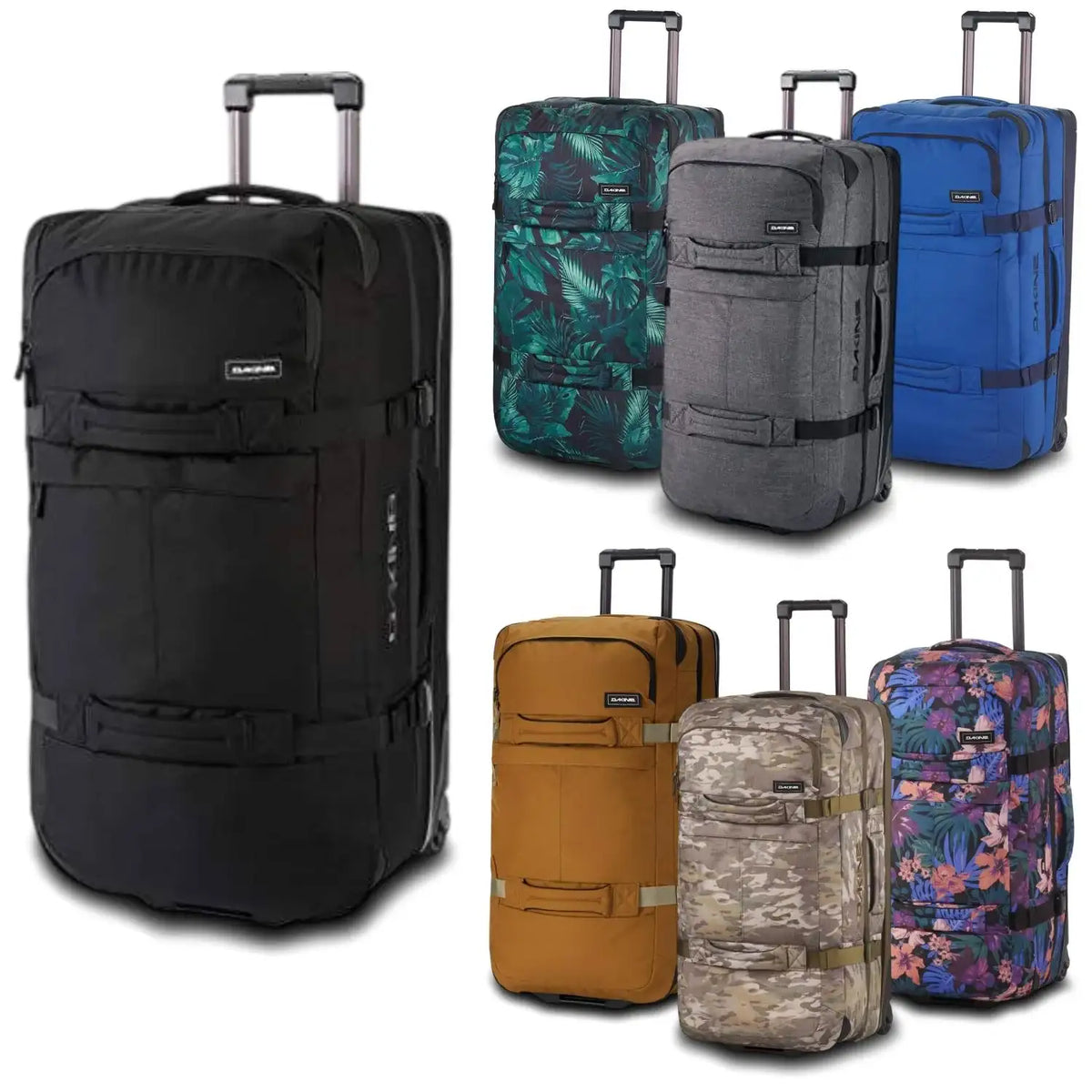 Dakine Split Roller Luggage Duffle Bag 110L & 85L Travel