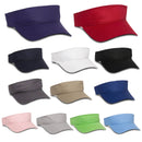 Outdoor Cap PCTV-100 Cotton Twill Visor – Pre-Curved Bill with Hook-and-Loop Closure