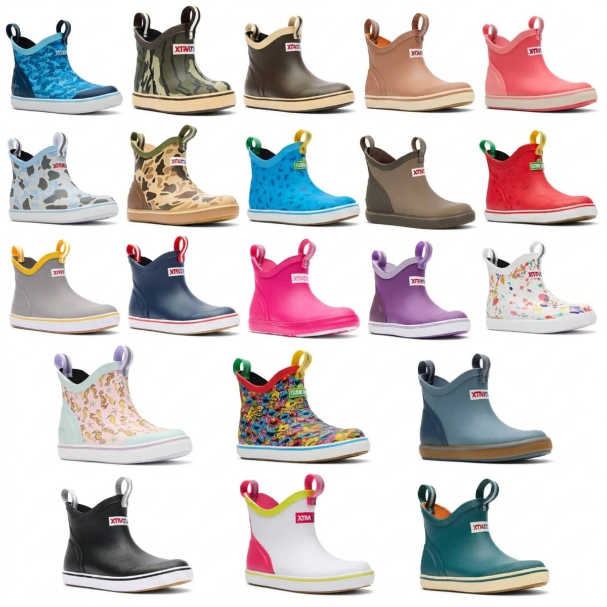 Xtratuf Ankle Deck Boot - Big Kids' Waterproof Fishing & Rain Boot