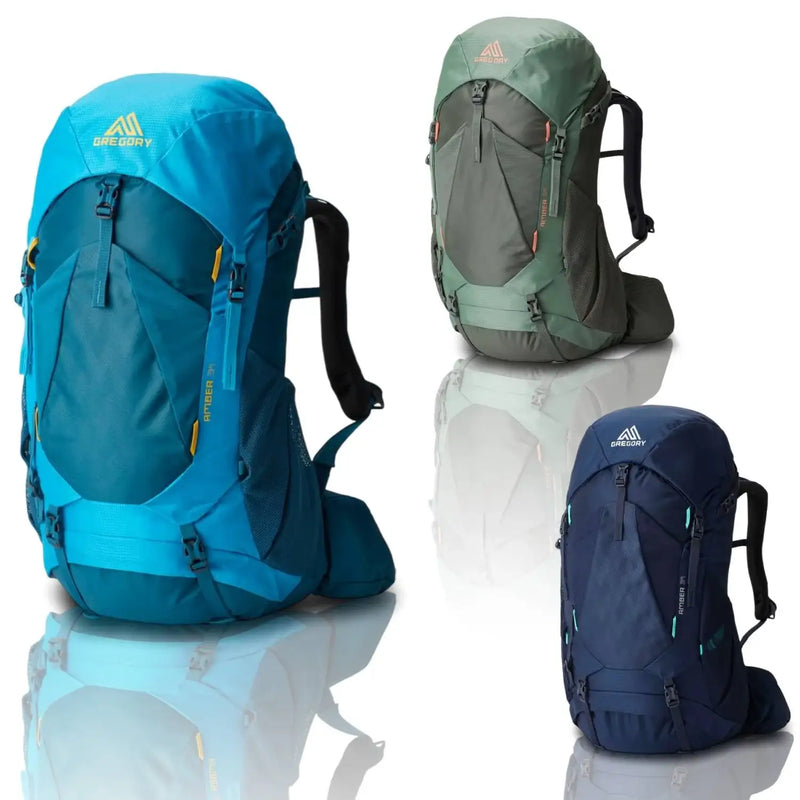 fit gregory backpack Gregory Amber Backpacking Pack 34L / 44L / 54L / 68L – Women's Hiking Backpack with Adjustable Fit