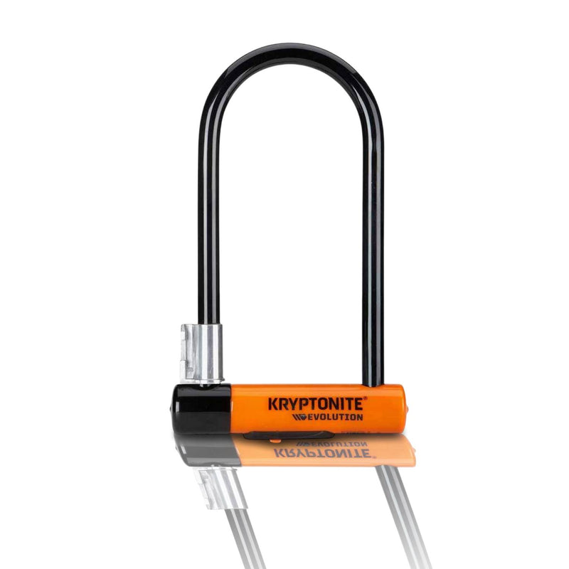 Kryptonite, Evolution STD (DD), U-Lock, Key, 101x229mm, 4''X9'', Thickness in mm: 14mm, Orange