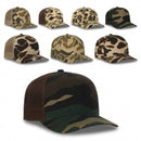 Outdoor Cap GC101 5-Panel Camo Mesh Back Hat – Structured Pro Round Crown Cap